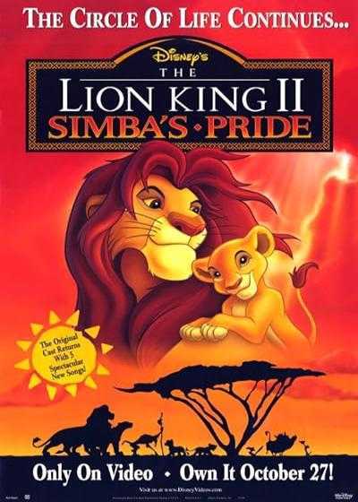 انیمیشن شیرشاه ۲: پادشاهی سیمبا The Lion King 2: Simba’s Pride 1998