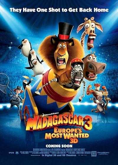 انیمیشن ماداگاسگار ۳ Madagascar 3: Europe’s Most Wanted 2012